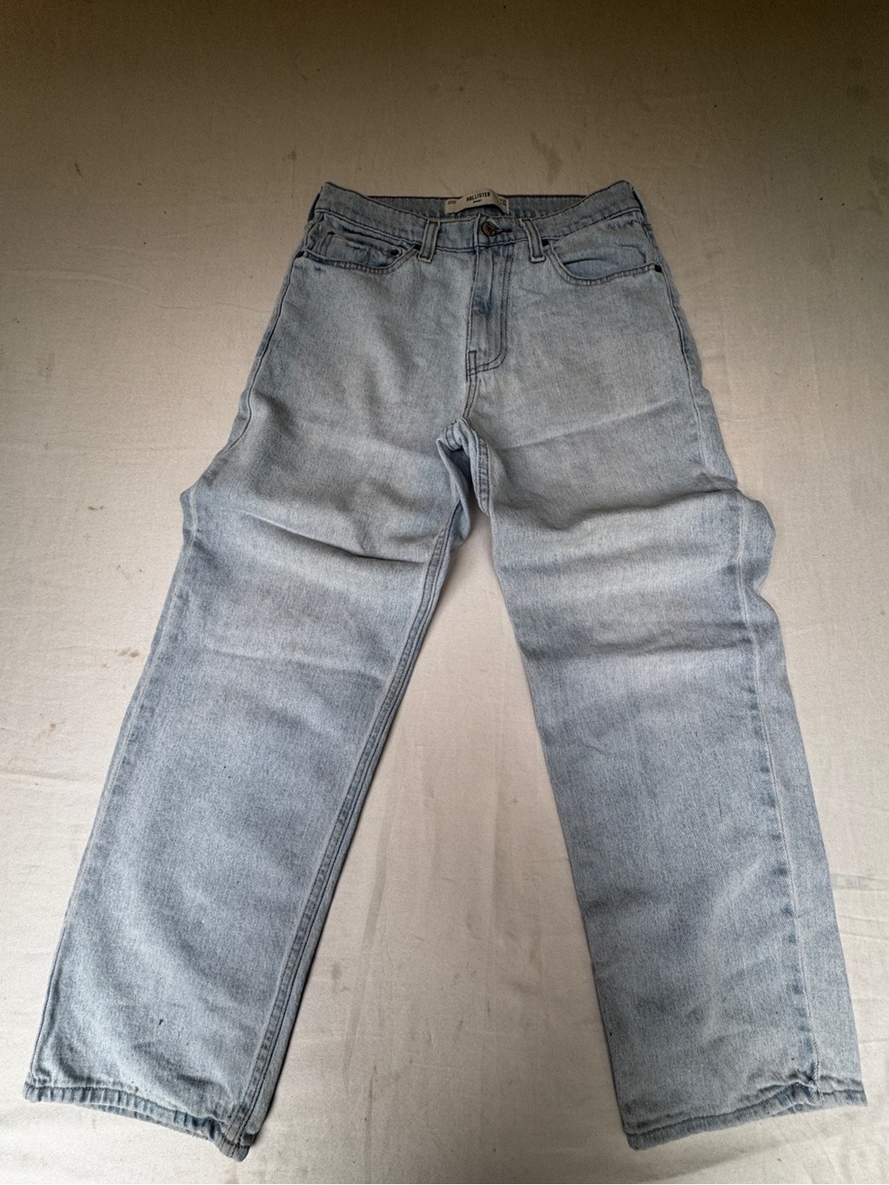 Hollister skater grunge baggie Light  Wash Men's Straight-Leg Jeans W29